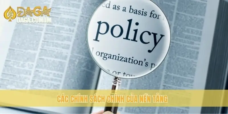 Chính Sách Bảo Mật Daga: Bảo Vệ Thông Tin Tài Khoản Của Bạn 2 Các chính sách chính của nền tảng